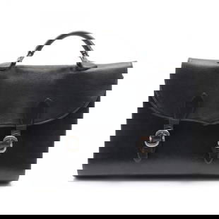 CHROME HEARTS GUNSLINGER BUSINESS BAG LEATHER: CHROME HEARTS Gunslinger Business bag leather Brand: CHROME HEARTS Type: Business bag Material: leather Color: Black Size: H:28cm x W:38cm x D:8.5cm (H:11.0" x W:15.0" x D:3.3") Handle?22.5cm(8.9"