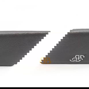 BALENCIAGA MONACO BIFOLD PURSE WALLET LEATHER BLACK: BALENCIAGA Monaco Bifold purse Wallet leather Black Brand: BALENCIAGA  Type: Bifoldpurse  Material: leather  Color: Black  Size: H:9.5cm x W:18.5cmx D:2cm  Accessories: None Accessories Notice:
