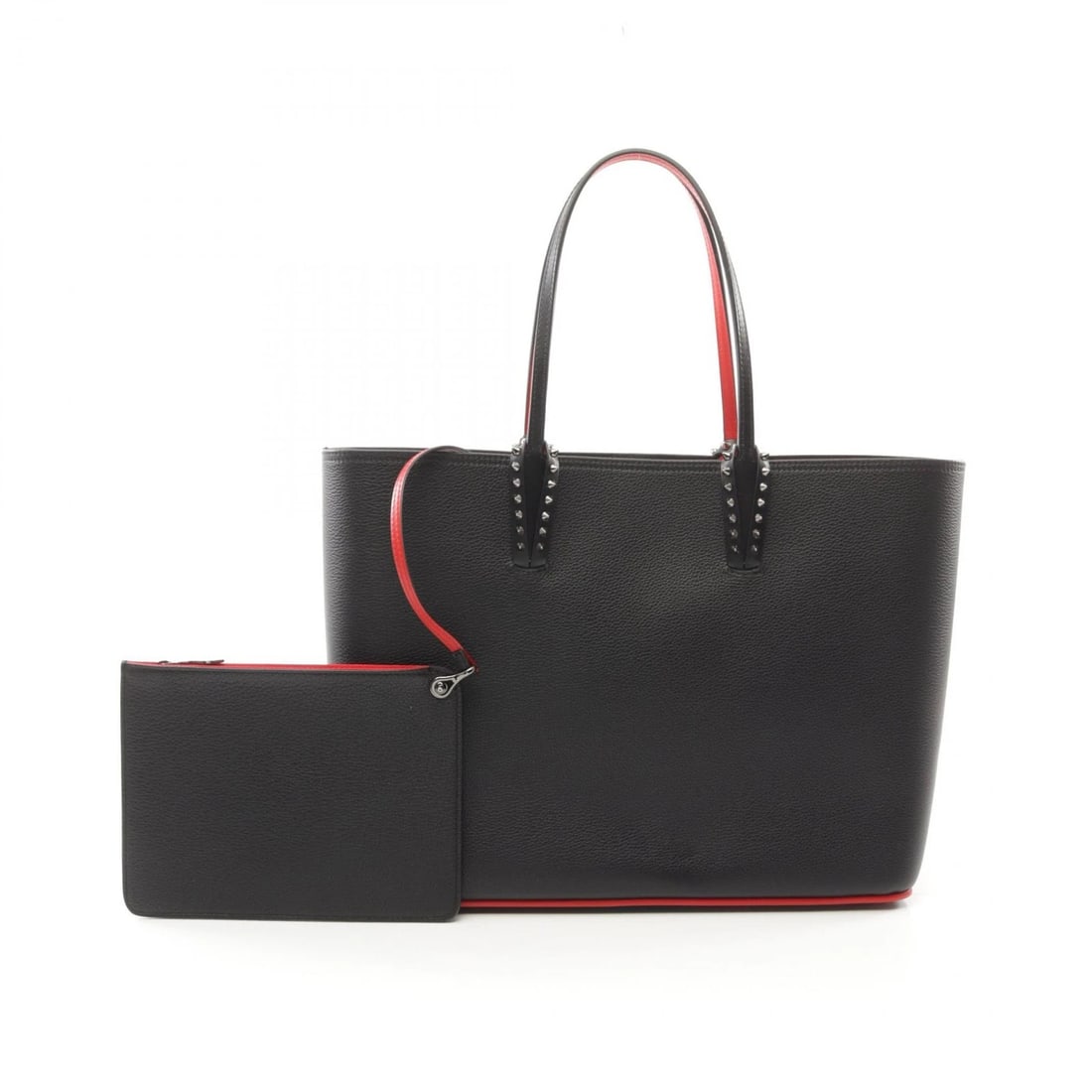 CHRISTIAN LOUBOUTIN CABATA HAND TOTE BAG LEATHER: Christian Louboutin CABATA Hand Tote Bag leather Brand: Christian Louboutin Type: Tote Bag Material: leather Color: Black Size: H:30cm x W:39cm x D:14cm (H:11.8" x W:15.4" x D:5.5") Handle?48cm(18.9")