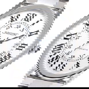 CARTIER RONDE SOLO DE CARTIER XL DATE AUTOMATIC MEN'S WATCH: CARTIER Ronde Solo de Cartier XL Date Automatic Men's Watch Brand: CARTIER  Type: Wristwatch  Material: Case Material Stainless Steel, Band Material Stainless Steel  Color: Case Color Silver, Band Col