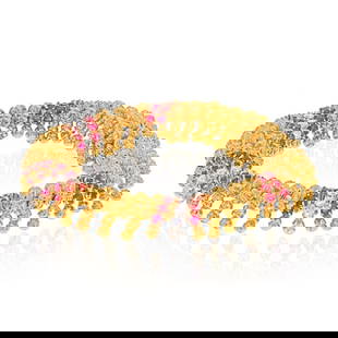 DAVID WEBB PLATINUM & 18K YELLOW GOLD BRACELET: David Webb Platinum & 18K Yellow Gold Bracelet Metal Type: Platinum & 18K Yellow Gold  Condition: Very Good  Size: Measurements: L: 7.5 inches  Description: Exclusively from our David Webb estate coll
