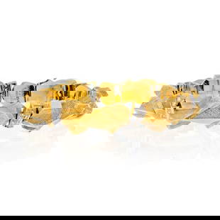 DAVID WEBB PLATINUM & 18K YELLOW GOLD LINK BRACELET: David Webb Platinum & 18K Yellow Gold Link Bracelet Metal Type: Platinum & 18K Yellow Gold Condition: Excellent Size: 8 inches Description: Very unusual bracelet by David Webb that is crafted in a