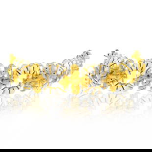 DAVID WEBB PLATINUM & 18K YELLOW GOLD BRACELET: David Webb Platinum & 18K Yellow Gold Bracelet Metal Type: Platinum & 18K Yellow Gold Condition: Excellent Size: Measurements: Width: 33mm Description: David Webb Platinum & 18K Yellow Gold White E