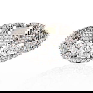 PLATINUM DIAMOND DECO BRACELET: Platinum Diamond Deco Bracelet Metal Type: Platinum  Condition: Excellent  Size: Wrist size 7.25 inches. Width: at the widest 1.1 inches.  Description: This particular piece is a perfect example of Ar