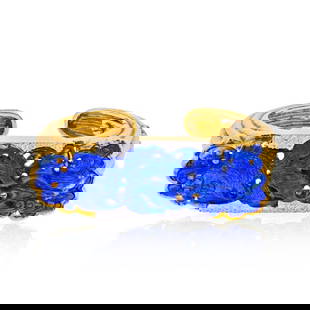 DAVID WEBB PLATINUM & 18K YELLOW GOLD BRACELET: David Webb Platinum & 18K Yellow Gold Bracelet Metal Type: Platinum & 18K Yellow Gold  Condition: Excellent  Size: Measurements: Wrist Size: 6.5 inches  Description: Elegant, stylish and colorful brac