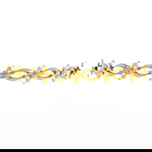 LOUIS VUITTON IDYLLE BLOSSOM LINK BRACELET 18K YELLOW GOLD: Louis Vuitton Idylle Blossom Link Bracelet 18K Yellow Gold Brand: Louis Vuitton Type: Bracelet Material: 18K Yellow Gold Color: Yellow Gold Size: Measurements: Circumference: 6.25 ", Width: 8.80 m