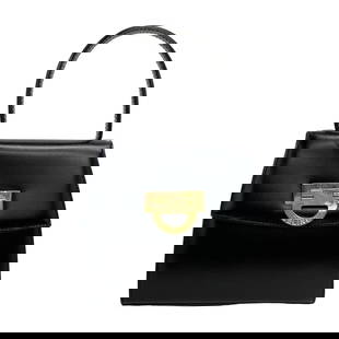 CELINE - BLACK LEATHER HANDBAG: CELINE - Black Leather Handbag Brand: CELINE  Type: Handbag  Exterior Material: Leather  Exterior Color: Black  Size: [ Measurements ] Height : 6.3 inch (16 cm) Width : 7.09 inch (18 cm) Depth : 3.15