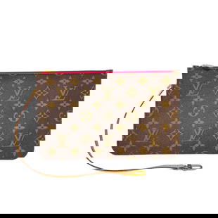 LOUIS VUITTON - MONOGRAM POUCH MONOGRAM CANVAS: LOUIS VUITTON - Monogram Pouch Monogram Canvas Brand: LOUIS VUITTON  Type: Pouch  Exterior Material: Monogram Canvas  Exterior Color: Monogram  Size: [ Measurements ] Height : 6.1 inch (15.5 cm) Width