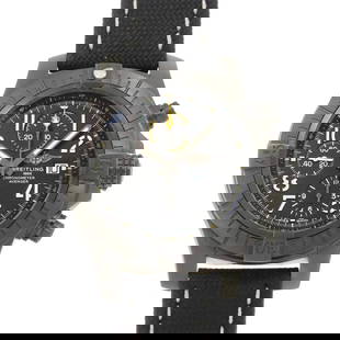 BREITLING AVENGER SKYLAND CHRONOGRAPH AUTOMATIC BLACK DIAL: BREITLING Avenger Skyland Chronograph Automatic Black Dial Brand: BREITLING  Type: Wristwatch  Material: titanium/DLC,Nylon  Color: none  Size: Case Size Length 55mm(included lag) Width 45mm(not inclu
