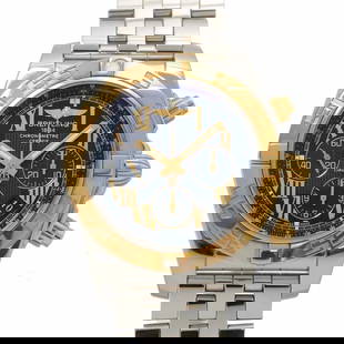 BREITLING CHRONOMAT CHRONOGRAPH AUTOMATIC BLACK GOLD DIAL: BREITLING Chronomat Chronograph Automatic Black Gold Dial Brand: BREITLING  Type: Wristwatch  Material: Stainless steel,Pink Gold  Color: none  Size: Case Size Length 54mm(included lag) Width 44mm(not