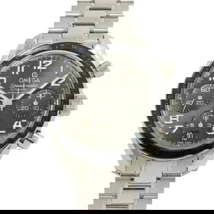 OMEGA SPEEDMASTER GRAY DIAL AUTOMATIC MENS: OMEGA Speedmaster Gray Dial Automatic Mens Brand: OMEGA  Type: Wristwatch  Material: Stainless steel  Color: none  Size: Case Size Length 45mm(included lag) Width 38mm(not included crown) Depth 14.5mm