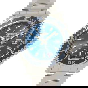 BREITLING SUPEROCEAN II AUTOMATIC DATE BLUE DIAL MENS WATCH: BREITLING Superocean II Automatic Date Blue Dial Mens Watch Brand: BREITLING  Type: Wristwatch  Material: Stainless steel  Color: none  Size: Case Size Length 50mm(included lag) Width 42mm(not include