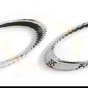 HERMES BANGLE BRACELET ENAMEL METAL SILVER: Hermes bangle bracelet enamel metal silver Brand: Hermes  Type: Bangle  Material: Enamel, Metal  Color: Multi-color, Silver  Size: Length 19cm / 7.48''  Accessories: None Accessories Notice: Wh