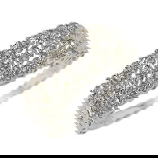DIAMOND RING 18K K18 WG WHITE GOLD: Diamond Ring 18K K18 WG White Gold Brand: Unbranded  Type: Ring  Material: 750 White Gold  Color: White Gold  Size: 9.5 US  Accessories: None Accessories Notice: When purchasing pre-owned goods