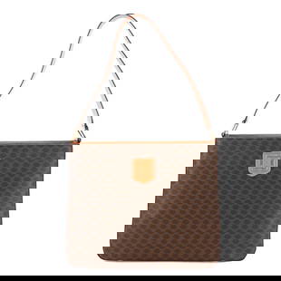 CELINE MACADAM SHOULDER BAG PVC LEATHER BROWN VINTAGE PURSE: CELINE Macadam Shoulder Bag PVC Leather Brown Vintage Purse Brand: CELINE  Type/Style : Shoulder Bag  Material: PVC , Leather  Color: Brown  Size: W 12.01 inch, H 9.84 inch, D 3.94 inch  Accessories: