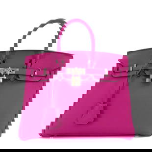HERMES BIRKIN 25 HAND BAG TOGO LEATHER ROSE PURPLE PURSE: HERMES Birkin 25 Hand Bag Togo Leather Rose Purple Purse Brand: HERMES  Type/Style : Hand Bag  Material: Togo Leather  Color: Rose Purple  Size: W 10.04 inch, H 8.07 inch, D 5.12 inch  Accessories: No