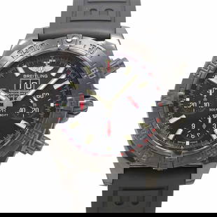 BREITLING CHRONOMAT BLACK BIRD AUTOMATIC DATE BLACK DIAL WATCH: BREITLING Chronomat Black Bird Automatic Date Black Dial Watch Brand: BREITLING  Type: Wristwatch  Material: Stainless steel,Rubber  Color: None  Size: Case Size Length 51mm(included lag) Width 44mm(n