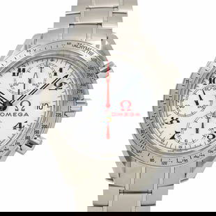 OMEGA SPEEDMASTER OLYMPIC WHITE DIAL MENS: OMEGA Speedmaster Olympic White Dial Mens Brand: OMEGA  Type: Wristwatch  Material: Stainless steel  Color: None  Size: Case Size Length 46mm(included lag) Width 40mm(not included crown) Depth 15mm Br