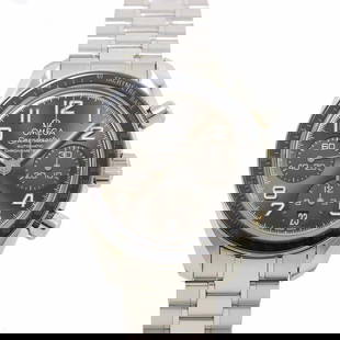 OMEGA SPEEDMASTER GRAY DIAL AUTOMATIC MENS WATCH: OMEGA Speedmaster Gray Dial Automatic Mens Watch Brand: OMEGA  Type: Wristwatch  Material: Stainless steel  Color: None  Size: Case Size Length 45mm(included lag) Width 38mm(not included crown) Depth