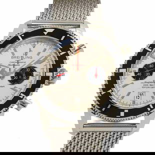 BREITLING SUPEROCEAN HERITAGE AUTOMATIC SILVER DIAL MENS WATCH: BREITLING SuperOcean Heritage Automatic Silver Dial Mens Watch Brand: BREITLING  Type: Wristwatch  Material: Stainless steel  Color: None  Size: Case Size Length 56mm(included lag) Width 46mm(not incl