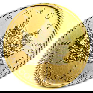 CANADA GOLD MAPLE LEAF (RANDOM YEAR): Canada Gold Maple Leaf (Random Year) Brand: Canada - Royal Canadian Mint  Brand/Mint: None  Grade: None  Coin: None  Year: Random  Fineness: 0.9999  Country/Region of Manufacture: Canada