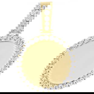 10K YELLOW GOLD ROUND DIAMOND MEMORY FRAME PICTURE PENDANT: 10K Yellow Gold Round Diamond Memory Frame Picture Pendant Brand: None  Type: Pendant  Material: Yellow Gold  Color: Main Stone Color:White  Size: Pendant Length:2" (including bail)Pendant Width:1"Pen