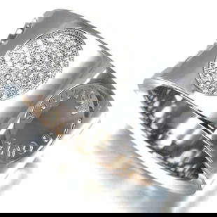 LOUIS VUITTON RING EMPREINTE LARGE DIAMOND 18K 750 WHITE GOLD: Louis Vuitton Ring Empreinte Large Diamond 18K 750 White Gold Brand: Louis Vuitton  Type: Ring  Material: 18K / 750 / White Gold  Color: None  Size: US 5.5 - 5.75  Accessories: None Accessories