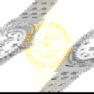 BREITLING CALLISTINO QUARTZ YG DIAMOND LADIES WATCH: BREITLING Callistino Quartz YG Diamond Ladies Watch Brand: BREITLING  Type: Wristwatch  Material: Stainless steel,Yellow Gold  Color: None  Size: Case Size Length 33mm(included lag) Width 29mm(not inc