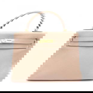 HERMES KELLY 32 2WAY HANDBAG TAURILLON CLEMENCE LEATHER: HERMES Kelly 32 2way Handbag Taurillon Clemence leather Brand: HERMES  Type: Handbag  Material: leather  Color: Beige  Size: H:23cm x W:32cm x D:12cm (H:9.1" x W:12.6" x D:4.7") Handle?28cm(11.0") Sho