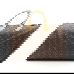 LOUIS VUITTON SPEEDY 35 HANDBAG MONOGRAM CANVAS LEATHER: LOUIS VUITTON Speedy 35 Handbag Monogram canvas leather Brand: LOUIS VUITTON  Type: Handbag  Material: PVC coated canvas  Color: Brown  Size: H:25cm x W:35cm x D:18cm (H:9.8" x W:13.8" x D:7.1") Handl