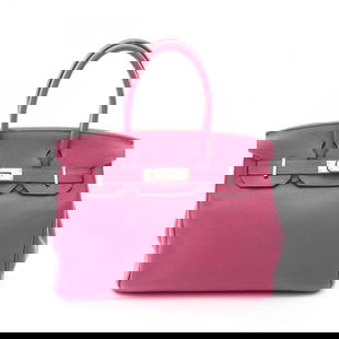 HERMES BIRKIN 30 HANDBAG TOGO LEATHER PINK TOSCA: HERMES Birkin 30 Handbag Togo leather Pink Tosca Brand: HERMES  Type: Handbag  Material: leather  Color: Pink  Size: H:24cm x W:30cm x D:15cm (H:9.4" x W:11.8" x D:5.9") Handle?33cm(13.0")  Accessorie