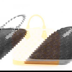 LOUIS VUITTON ALMA PM HANDBAG: LOUIS VUITTON Alma PM Handbag Brand: LOUIS VUITTON  Type: Handbag  Material: PVC coated canvas  Color: Brown  Size: H:23.5cm x W:30cm x D:16cm (H:9.3" x W:11.8" x D:6.3") Handle?29cm(11.4")  Accessori