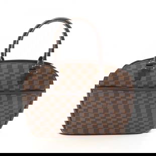 LOUIS VUITTON SARIA ORIENTAL HANDBAG: LOUIS VUITTON Saria ORIENTAL Handbag Brand: LOUIS VUITTON  Type: Handbag  Material: PVC coated canvas  Color: Brown  Size: H:23.5cm x W:30cm x D:9cm (H:9.3" x W:11.8" x D:3.5") Handle?42cm(16.5")  Acc