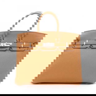 HERMES BIRKIN 25 VERSO HANDBAG TOGO LEATHER: HERMES Birkin 25 Verso Handbag Togo leather Brand: HERMES  Type: Handbag  Material: leather  Color: Brown  Size: H:20cm x W:25cm x D:13cm (H:7.9" x W:9.8" x D:5.1") Handle?25cm(9.8")  Accessories: Non