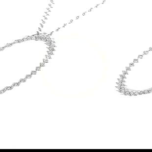 ROBERTO COIN ETERNAL CIRCLE NECKLACE DIAMOND GOLD: Roberto Coin Eternal Circle Necklace Diamond Gold Brand: Roberto Coin Type: Necklace Material: 18k white gold Color: White Size: Measurement: chain: 18" long Pendant: 25mm round x 3mm high Access