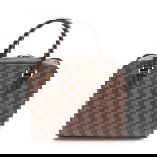 LOUIS VUITTON TRIANA HANDBAG: LOUIS VUITTON Triana Handbag Brand: LOUIS VUITTON  Type: Handbag  Material: PVC coated canvas  Color: Brown  Size: H:22.5cm x W:26cm x D:11cm (H:8.9" x W:10.2" x D:4.3") Handle?36cm(14.2")  Accessorie
