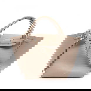 CELINE BIG BAG SMALL LONG STRAP 2WAY SHOULDER HANDBAG: CELINE Big bag small Long strap 2way shoulder Handbag Brand: CELINE  Type: Handbag  Material: leather  Color: Beige  Size: H:25cm x W:23.5cm x D:21cm (H:9.8" x W:9.3" x D:8.3") Handle?32cm(12.6") Shou
