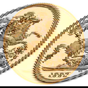 1992 GREAT BRITAIN GOLD DOUBLE SOVEREIGN ELIZABETH II PROOF: 1992 Great Britain Gold Double Sovereign Elizabeth II Proof Brand: British Royal Mint  Brand/Mint: None  Grade: None  Coin: None  Year: 1992  Fineness: 0.9167  Country/Region of Manufacture: En