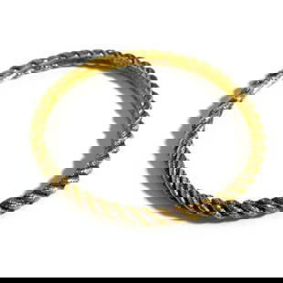 CHANEL TWIST BANGLE BRACELET VINTAGE 1990: CHANEL Twist Bangle Bracelet Vintage 1990 Brand: Chanel  Type: Bangle  Material: Metal  Color: None  Size: Length 20.5cm / 8.07''  Accessories: None Accessories Notice: When purchasing pre-owne