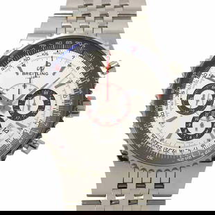 BREITLING MONTBRILLANT47 LIMITED SILVER DIAL MENS: BREITLING Montbrillant47 Limited Silver Dial Mens Brand: BREITLING  Type: Wristwatch  Material: Stainless steel  Color: none  Size: Case Size Length 59mm(included lag) Width 46mm(not included crown) D