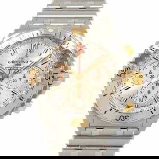 BREITLING CHRONOMATB01 750 PG AUTOMATIC SILVER DIAL MENS WATCH: BREITLING ChronomatB01 750 PG Automatic Silver Dial Mens Watch Brand: BREITLING  Type: Wristwatch  Material: Stainless steel,750 Pink Gold  Color: none  Size: Case Size Length 50mm(included lag) Width