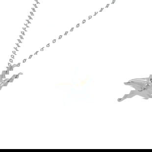 ELSA PERETTI TIFFANY & CO STARFISH PENDANT NECKLACE 925 SILVER DIAMOND SPAIN: Elsa Peretti Tiffany & Co Starfish Pendant Necklace 925 Silver Diamond Spain Brand: Tiffany & Co Type: Pendant Material: Metal Color: Silver Size: Length of Chain - 16" Width of Chain - 0.6mm" Len