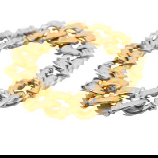 TIFFANY & CO HOLLOW STATEMENT BRACELET: Tiffany & Co Hollow Statement Bracelet Brand: Tiffany & Co  Type: Bracelet  Material: Metal  Color: Yellow  Size: Length - 7.5" Width - 16.7mm  Accessories: None Accessories Notice: When purcha