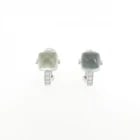 MIKIMOTO PREHNITE EARRINGS: MIKIMOTO Prehnite Earrings Brand: MIKIMOTO Type: Earrings Material: K18 White Gold Color: None Size: HxW: 14.3mmx9.7mm Accessories: None Accessories Notice: When purchasing pre-owned goods