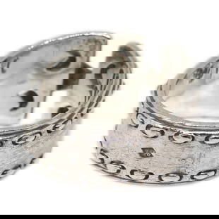 HERMES RING SILVER SV925: Hermes Ring Silver SV925 Brand: HERMÈS  Type: Ring  Material: SV925  Color: Silver  Size: 8 US  Accessories: None Accessories Notice: When purchasing pre-owned goods, please refer to the photos
