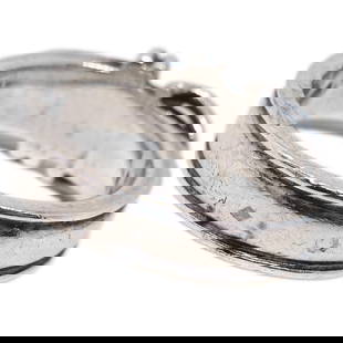 HERMES RING: Hermes Ring Brand: HERMÈS  Type: Ring  Material: Sterling Silver  Color: Silver  Size: 4 US  Accessories: None Accessories Notice: When purchasing pre-owned goods, please refer to the photos of