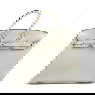 HERMÈS BIRKIN 25 TOGO GRINEVEH SILVER METAL FITTINGS: Hermès Birkin 25 Togo Grineveh Silver Metal Fittings Brand: Hermès  Type: Hand bag  Material: Togo  Color: Grineveh  Size: Height:7.5inch Length:9.8inch Depth:5.1inch Handle height:2.6inch  Accessor