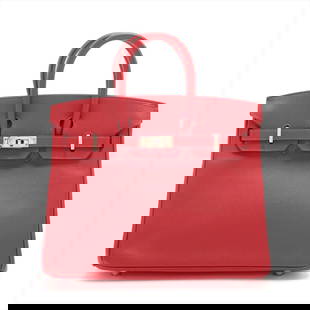 HERMÈS BIRKIN 25 VEAU EPSOM ROUGE CASAQUE SILVER METAL: Hermès Birkin 25 Veau Epsom Rouge casaque Silver Metal Brand: Hermès  Type: Hand bag  Material: Veau Epsom  Color: Rouge casaque  Size: Height:8.1inch Length:9.8inch Depth:5.1inch Handle height:2.4i