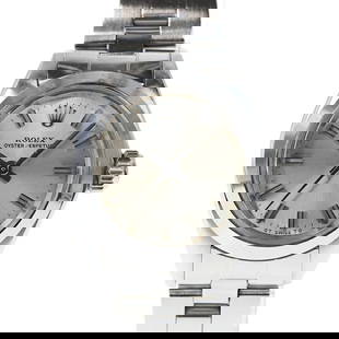 ROLEX OYSTER PERPETUAL LADIES WATCH: ROLEX Oyster Perpetual Ladies Watch Brand: ROLEX  Type: wristwatch  Material: Case: Stainless steel (SS)  Color: Silver  Size: Case: Approx. 25.0mm (excluding crown) Wrist circumference: Max. approx.