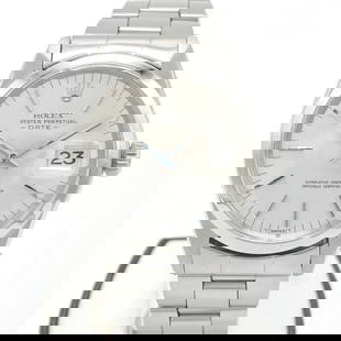ROLEX OYSTER PERPETUAL DATE MEN'S WATCH: ROLEX Oyster Perpetual Date Men's Watch Brand: ROLEX  Type: wristwatch  Material: SS  Color: Silver  Size: [Case size] Approx. 40mm (including crown) x 40mm [Wrist circumference] Approx. maximum 17cm